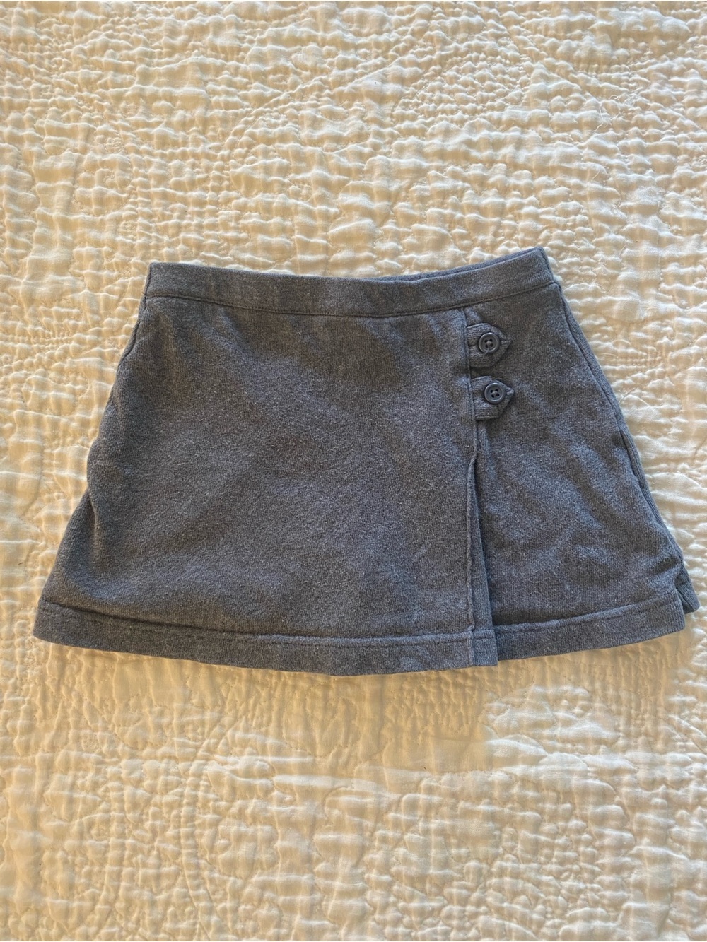 Lands' End Girls Gray Knit Skort School Uniform